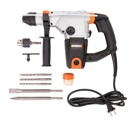 Worx WX333 Corded Rotary Hammer Drill 1250W 3