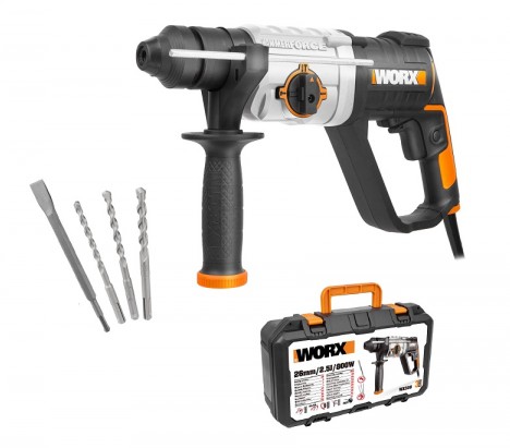 Worx WX339 Corded Rotary Hammer Drill 800W 3