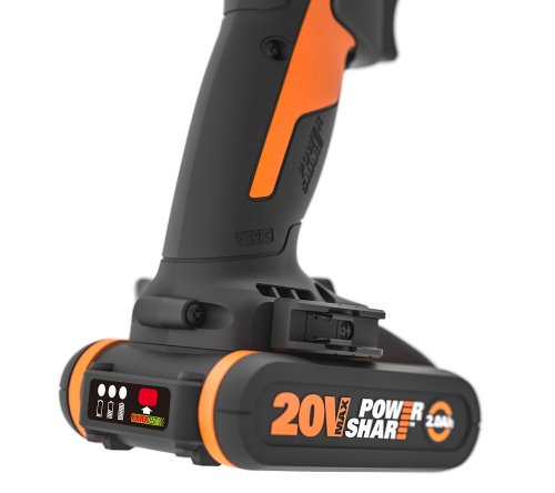 Worx WX-JCR Slammerdrill Cordless Impact Drill 20V 9