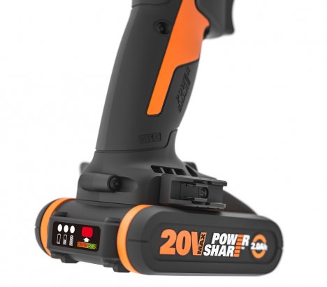 Worx WX-JCR Slammerdrill Cordless Impact Drill 20V 9