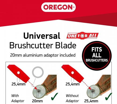 Oregon 295496-0 One For All 3T 255mm x 3mm Grass Blade 8