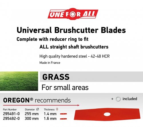 Oregon 295492-0 One For All 2T 300mm x 1.6mm Δίσκος Χορτοκοπής 6