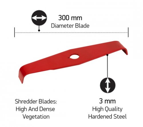 Oregon 295504-0 One For All 2T 300mm x 3mm Shredder Blade 2