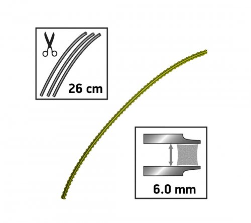 Oregon Techni-Blade 525243 Trimmer Thread 6.0mm x 26cm 205pcs 5
