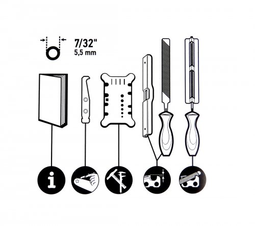 Oregon 558551 Sharpening kit with pouch 7/32