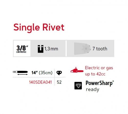 Oregon 140SDEA041 Single Rivet 3/8