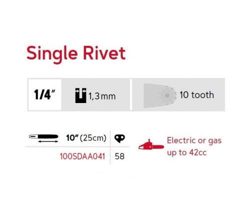 Oregon 100SDAA041 Single Rivet 1/4