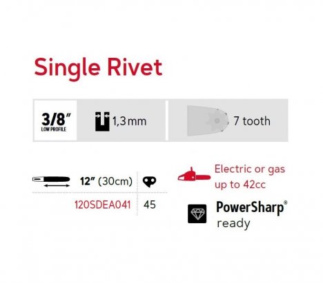 Oregon 120SDEA041 Single Rivet 3/8