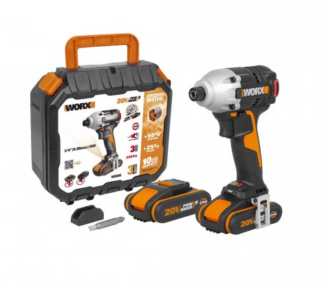 Worx WX261 Cordless Impact Driver 20V 3