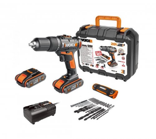 Worx WX371.1 Κρουστικό Δραπανοκατσάβιδο Μπαταρίας 20V 4