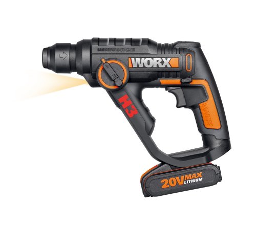 Worx WX390.1 H3 Cordless Rotary Hammer Drill 20V 1