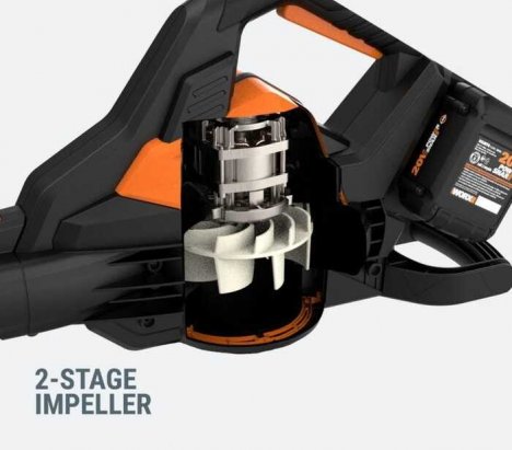 Worx WG583E Cordless Leaf Blower - Vaccum 40V 10