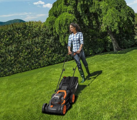 Worx WG927E Combo Kit Cordless Lawnmower and String Trimmer 12