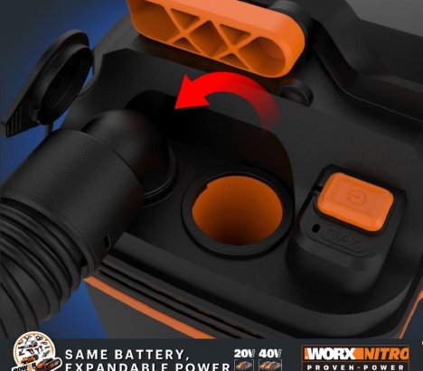 Worx WX031.9 Cordless Vacuum Cleaner 20V Solo 5