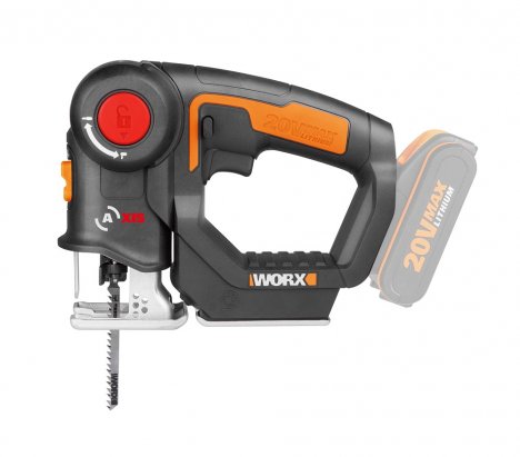 Worx WX550.9 Axis Cordless Jigsaw & Reciprocating Saw 20V 1