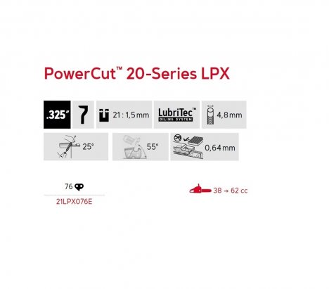 Oregon 21LPX076E Αλυσίδα Κοπής 76 Οδηγών 6