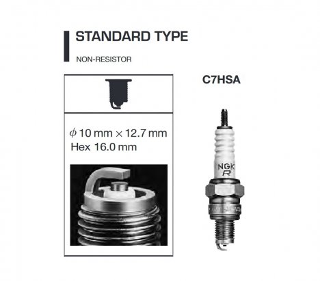 NGK 4629 Spark Plug C7HSA 2