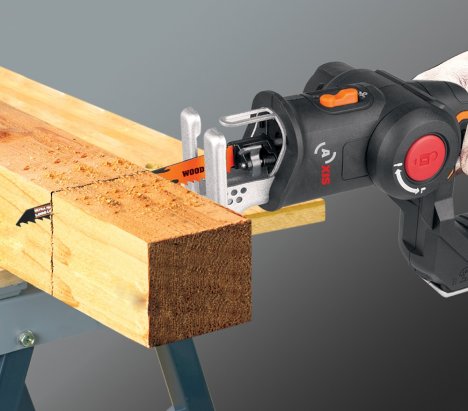 Worx WX550.9 Axis Cordless Jigsaw & Reciprocating Saw 20V 8