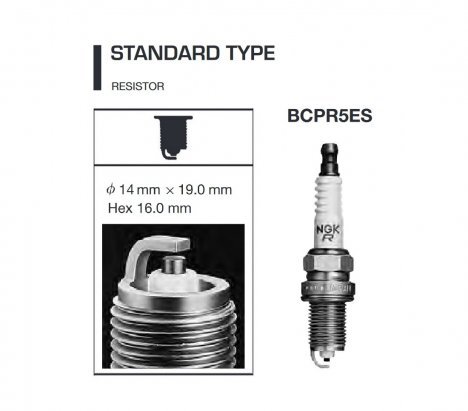 NGK 6130 Spark Plug BCPR5ES 2