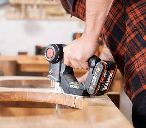 Worx WX550.9 Axis Cordless Jigsaw & Reciprocating Saw 20V 13