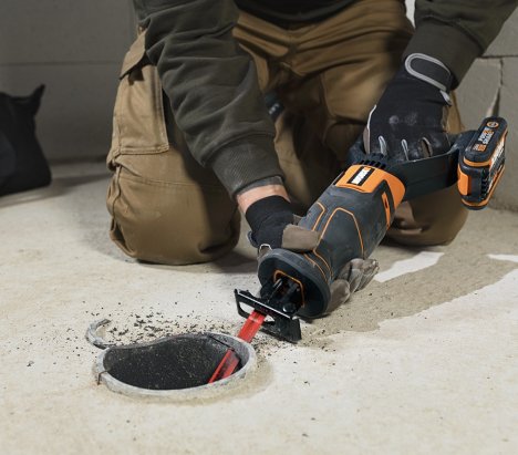 Worx WX500.9 Cordless Reciprocating Saw 20V 3