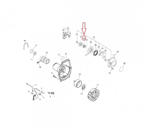 Yamabiko P022-008270 Easy Start Spring Damper 4