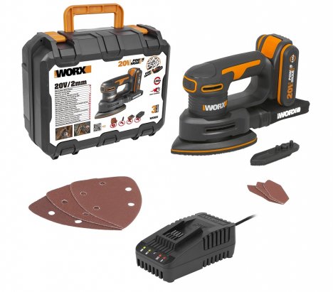 Worx WX822 Παλμικό Τριβείο Δέλτα Μπαταρίας 20V 3