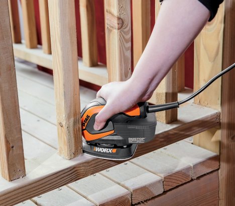 Worx WX648 D-Tail Παλμικό Τριβείο Δέλτα Ρεύματος 65W 8