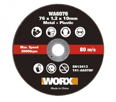 Worx WX801 Chopper Μίνι Γωνιακός Τροχός Μπαταρίας 20V 4